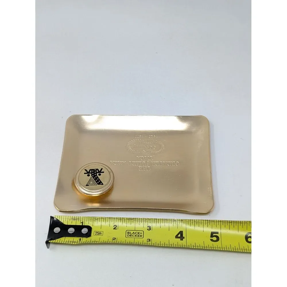 Vintage YMCA Trinket Dish‎ Key Holder Joliet Illinois Chicago Mid Century 70s